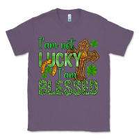 Lavender I Am Not Lucky I Am Blessed St. Patricks Classic Tee - BundleAndBundleShop