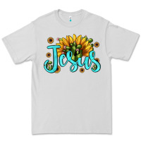 Dove Grey jesus sunflower Premium Tee - JahusDesignShop