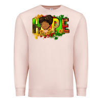 Pale Pink Hope Juneteenth Premium Sweatshirt - FaDigitalArtStudio
