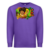 Purple Hope Juneteenth Premium Sweatshirt - FaDigitalArtStudio
