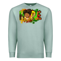 Seafoam Hope Juneteenth Premium Sweatshirt - FaDigitalArtStudio