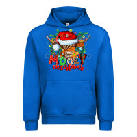 Cobalt Mooey Christmas Urban Hoodie - CowhideDigitalArt
