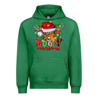 Emerald Mooey Christmas Urban Hoodie - CowhideDigitalArt