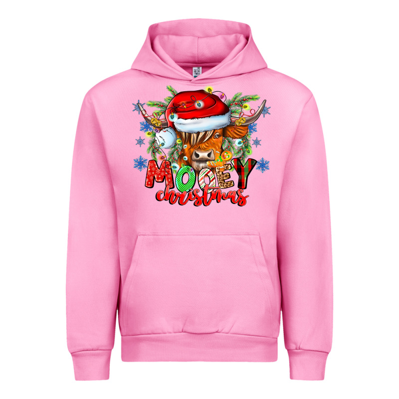 Mooey Christmas Urban Hoodie by CowhideDigitalArt | Teevron