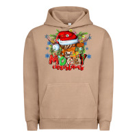Pigment Burro Mooey Christmas Urban Hoodie - CowhideDigitalArt
