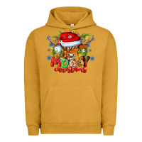 Pigment Peanut Butter Mooey Christmas Urban Hoodie - CowhideDigitalArt