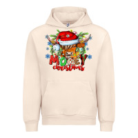 Sandshell Mooey Christmas Urban Hoodie - CowhideDigitalArt