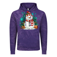 Cloud Purple christmas snowman Vintage Hoodie - MaliasSmallBusiness