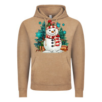 Vintage Coffee christmas snowman Vintage Hoodie - MaliasSmallBusiness