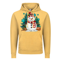 Vintage Mustard christmas snowman Vintage Hoodie - MaliasSmallBusiness