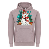 Vintage Zinc christmas snowman Vintage Hoodie - MaliasSmallBusiness