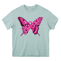 Arona pink ribbon breast cancer butterfly Heavy Core Tee - Jasminsmagicworld