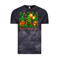 Cloud Black happy st. patricks day with gnomies Vintage Tee - BundleAndBundleShop