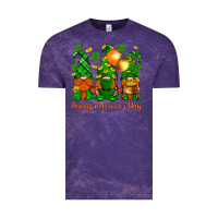 Cloud Purple happy st. patricks day with gnomies Vintage Tee - BundleAndBundleShop
