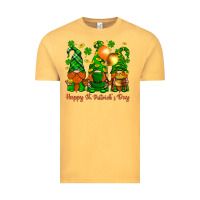 Vintage Mustard happy st. patricks day with gnomies Vintage Tee - BundleAndBundleShop