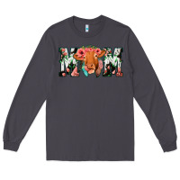 Smoke Cowhide Floral Feather Cow Mom Long Sleeve Tee - Bettercallsaul