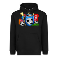Black Soccer Coffee Mug Heavyweight Hoodie - FaDigitalArtStudio