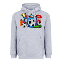 Heather Grey Soccer Coffee Mug Heavyweight Hoodie - FaDigitalArtStudio