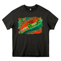 Asphalt westerb aztec and leopard background Heavy Core Tee - AdoDesignShop