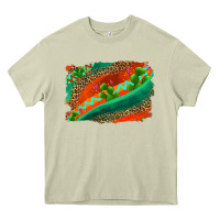 Mossy westerb aztec and leopard background Heavy Core Tee - AdoDesignShop