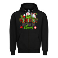 Black medical records claus Zipper Hoodie - CowGirlArtShop