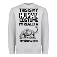This Is My Human Costume Im Really A Brachiosaurus Heavyweight Sweatshirt | Teevron