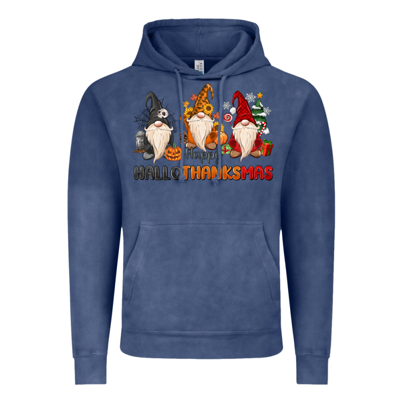 Happy Hallothanksmas Vintage Hoodie by MaliasSmallBusiness | Teevron