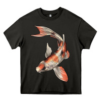 Asphalt Koi Fish Heavy Core Tee - LillyAllenDesigns