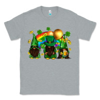 Heather Grey St. Patrick's afro gnomies with rainbow Classic Tee - BundleAndBundleShop