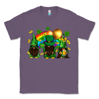 Lavender St. Patrick's afro gnomies with rainbow Classic Tee - BundleAndBundleShop