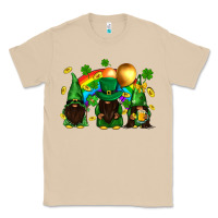 Mushroom St. Patrick's afro gnomies with rainbow Classic Tee - BundleAndBundleShop