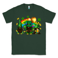 Sports Green St. Patrick's afro gnomies with rainbow Classic Tee - BundleAndBundleShop
