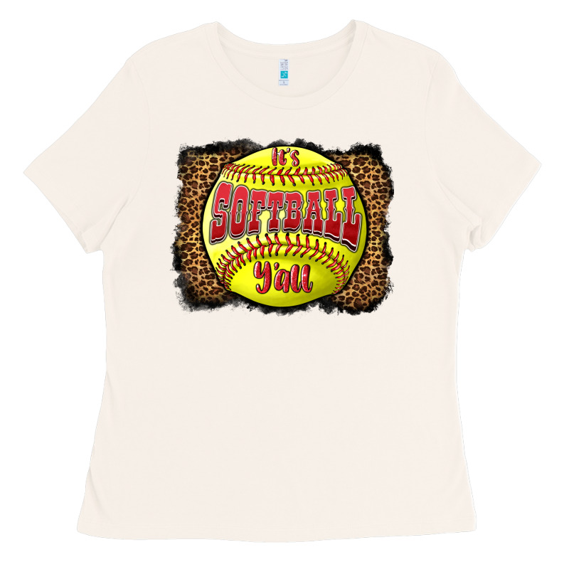 It's Softball Y'all Ladies Tee by LillyAllenDesigns | Teevron
