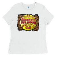 White it's softball y'all Ladies Tee - LillyAllenDesigns