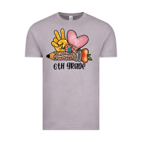 Vintage Zinc peace love 6th grade Vintage Tee - JahusDesignShop