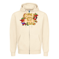 Sandshell merry and bright gnome Zipper Hoodie - CowGirlArtShop