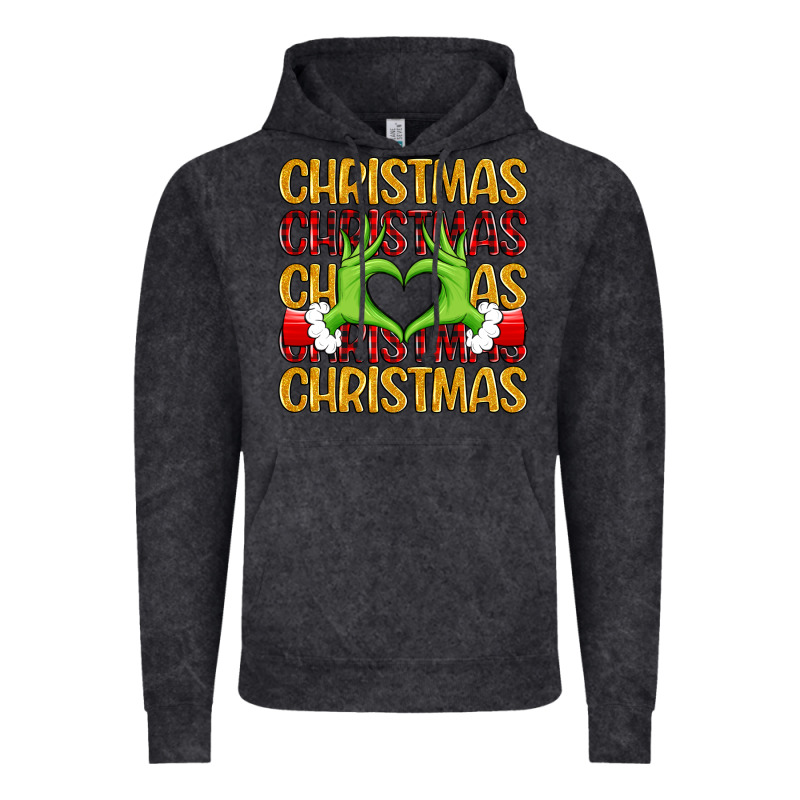 Christmas Grinch Heart Hands Vintage Hoodie by MaliasSmallBusiness | Teevron
