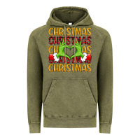 Vintage Olive christmas grinch heart hands Vintage Hoodie - MaliasSmallBusiness