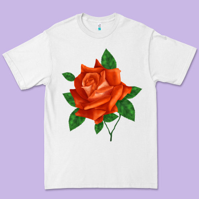 Tropicana Rose Premium Tee Designed By Lillyallendesigns