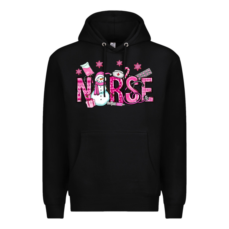 Nurse Pink Christmas Premium Hoodie by OliviaCreatesArt | Teevron