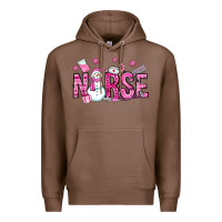 Chestnut nurse pink christmas Premium Hoodie - OliviaCreatesArt