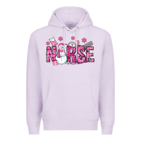 Lilac nurse pink christmas Premium Hoodie - OliviaCreatesArt
