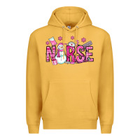 Mustard nurse pink christmas Premium Hoodie - OliviaCreatesArt