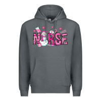 Rock nurse pink christmas Premium Hoodie - OliviaCreatesArt