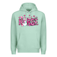 Seafoam nurse pink christmas Premium Hoodie - OliviaCreatesArt