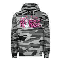 Slate Camo nurse pink christmas Premium Hoodie - OliviaCreatesArt