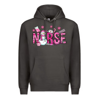 Smoke nurse pink christmas Premium Hoodie - OliviaCreatesArt