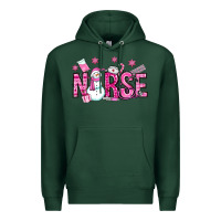 Sports Green nurse pink christmas Premium Hoodie - OliviaCreatesArt