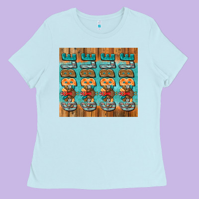 Gobble Gobble Gobble Ladies Tee Designed By Jasminsmagicworld