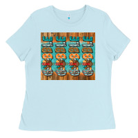 Baby Blue gobble gobble gobble Ladies Tee - Jasminsmagicworld
